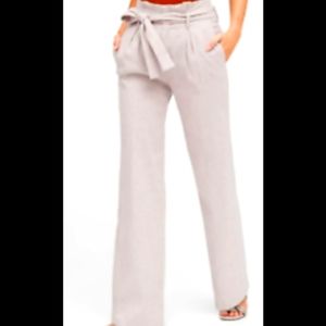 Banana Republic High Rise Wide Leg Linen Cotton Pants. 10L